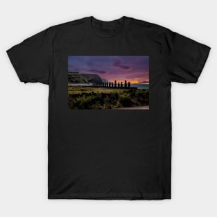 Moais at Sunrise T-Shirt